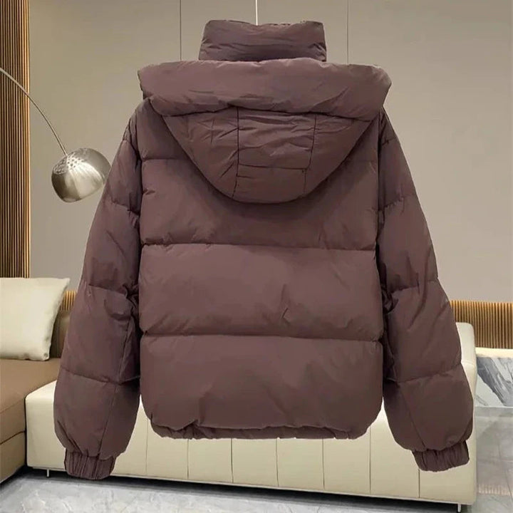 Damen Pufferjacke Baumwolle Lässig