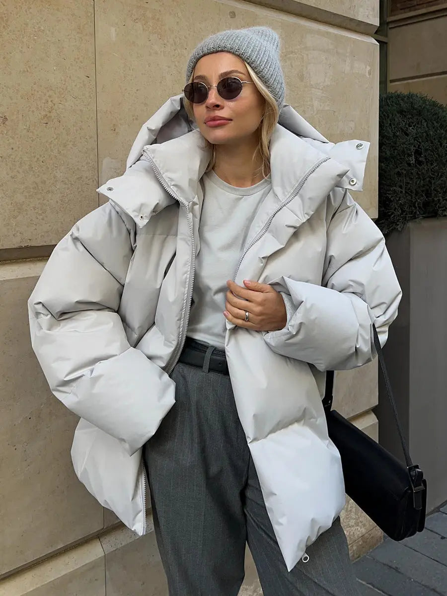 Damen Pufferjacke Modernes Design Wärme