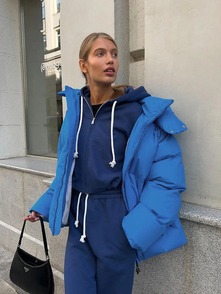 Damen Pufferjacke Modernes Design Wärme