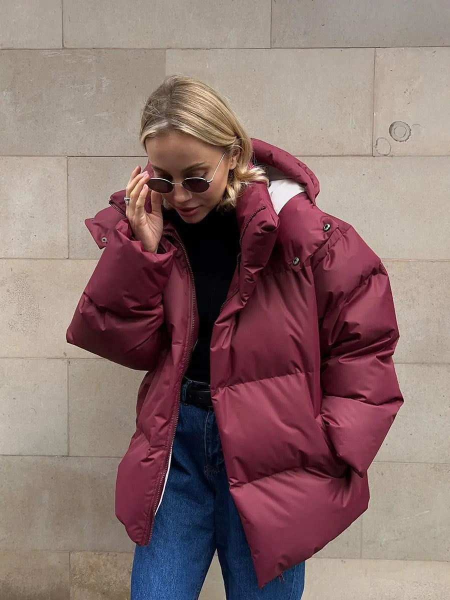 Damen Pufferjacke Modernes Design Wärme