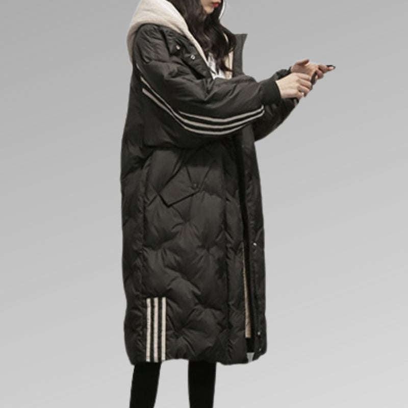 Damen Pufferjacke Warm Elegant Tailliert