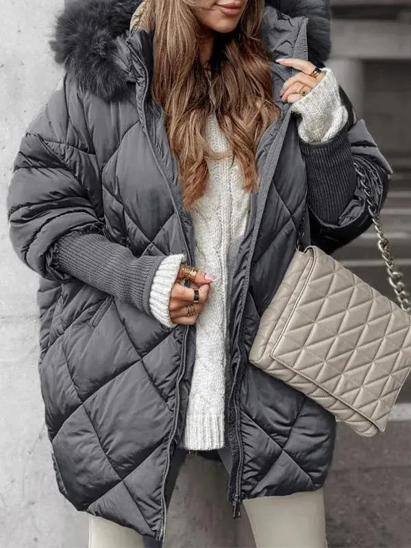 Damen Pufferjacke Warm Leicht Modern Stil