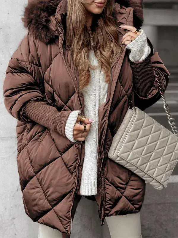 Damen Pufferjacke Warm Leicht Modern Stil