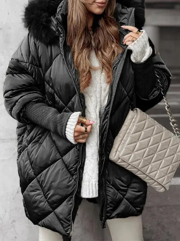 Damen Pufferjacke Warm Leicht Modern Stil