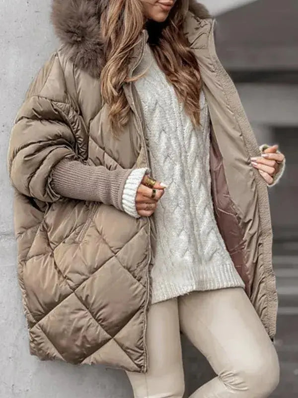 Damen Pufferjacke Warm Leicht Modern Stil