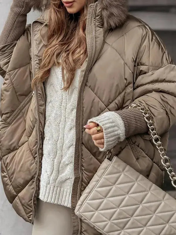 Damen Pufferjacke Warm Leicht Modern Stil