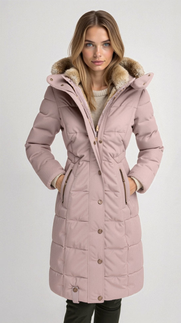 Damen Pufferjacke mit Kapuze Warm