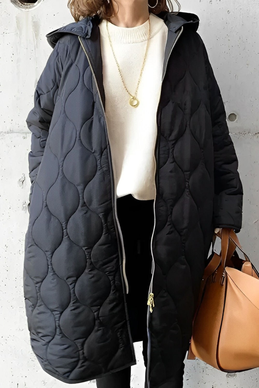 Damen Pufferjacke mit Kapuze Warm und Stilvoll