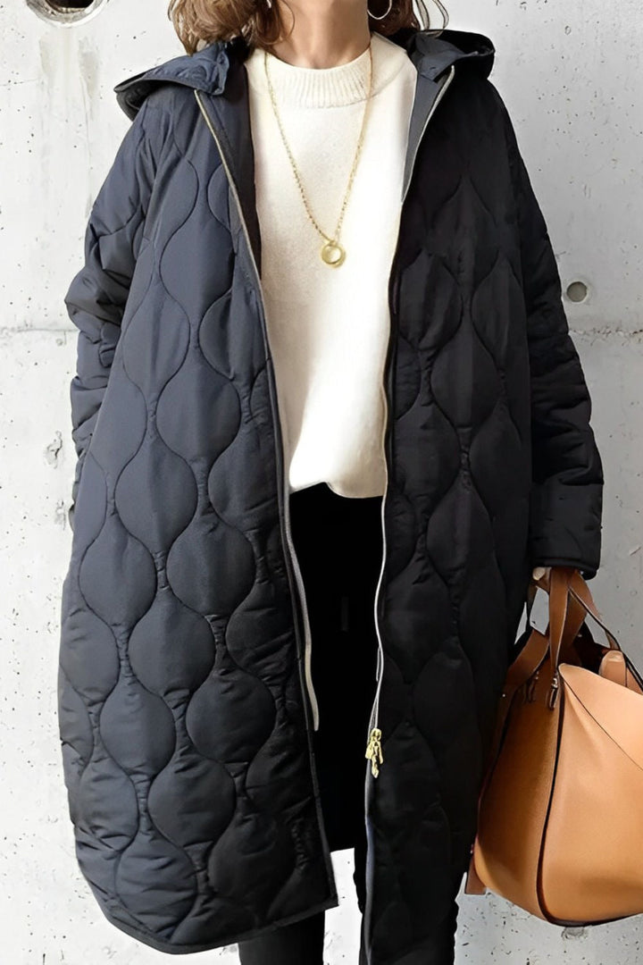 Damen Pufferjacke mit Kapuze Warm und Stilvoll