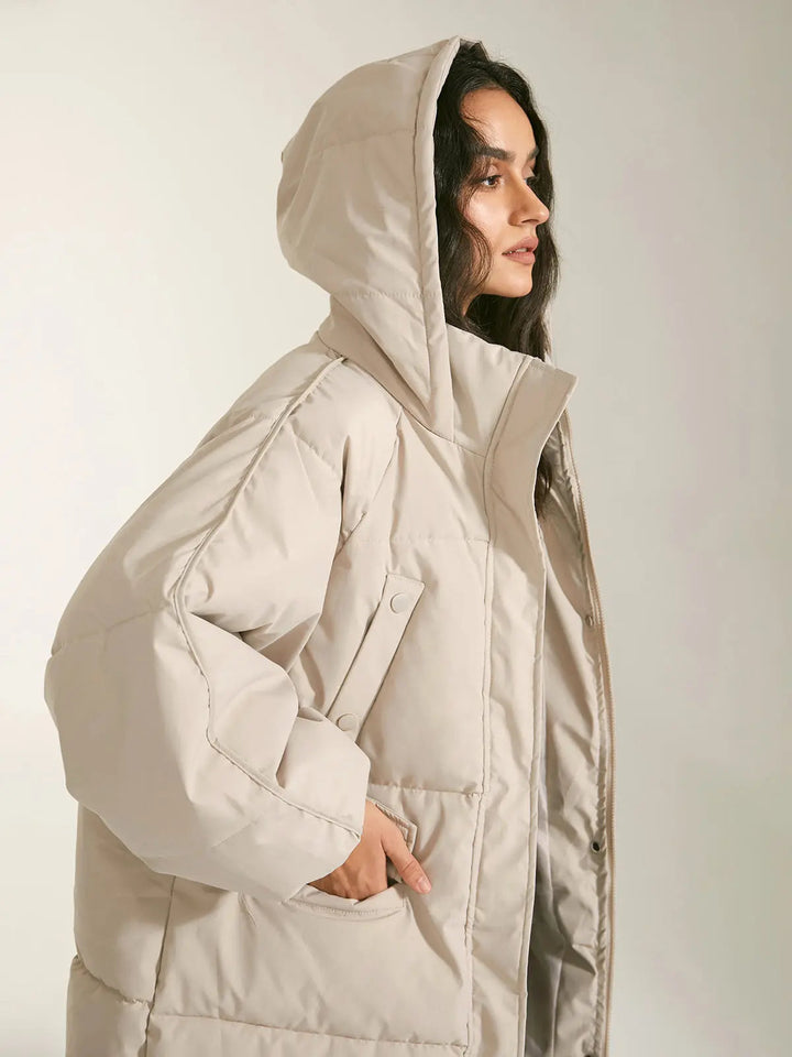 Damen Pufferparka mit Kapuze Urban Style