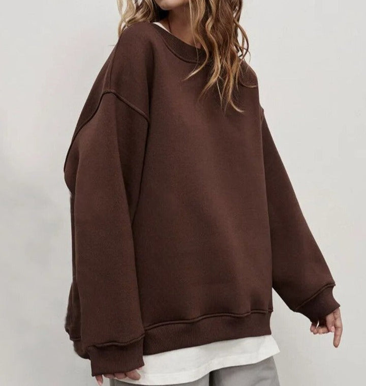 Damen Pullover Oversized Aus Premium-Stoff – Bequem Und Stilvoll