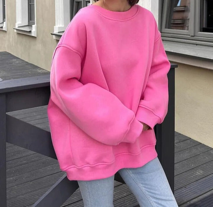 Damen Pullover Oversized Aus Premium-Stoff – Bequem Und Stilvoll