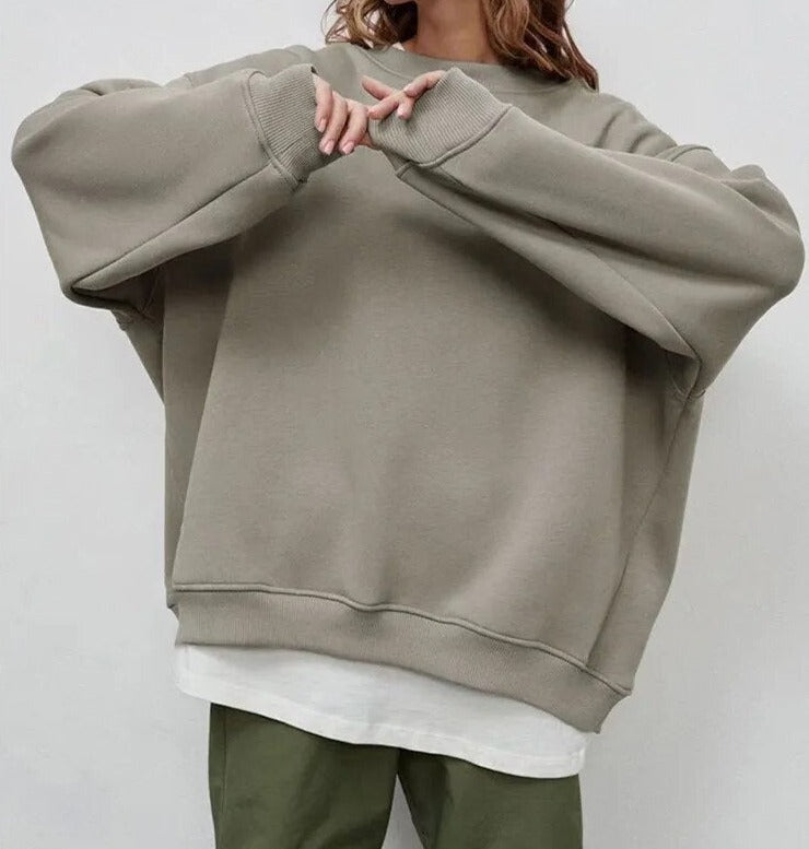 Damen Pullover Oversized Aus Premium-Stoff – Bequem Und Stilvoll
