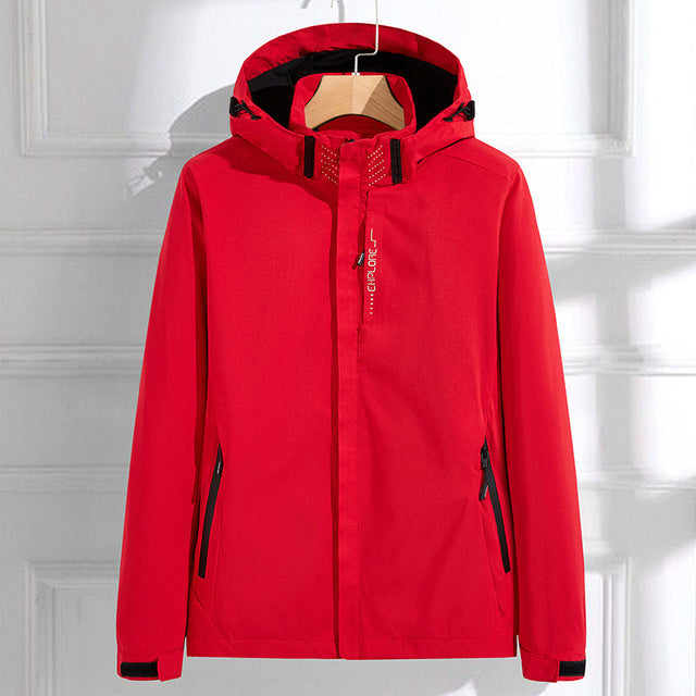 Women's rain jacket waterproof breathable elegant with hood