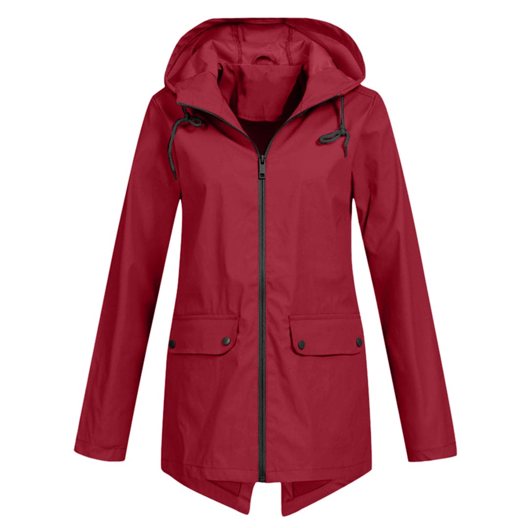 Women's Waterproof Breathable Rain Jacket With Hood
