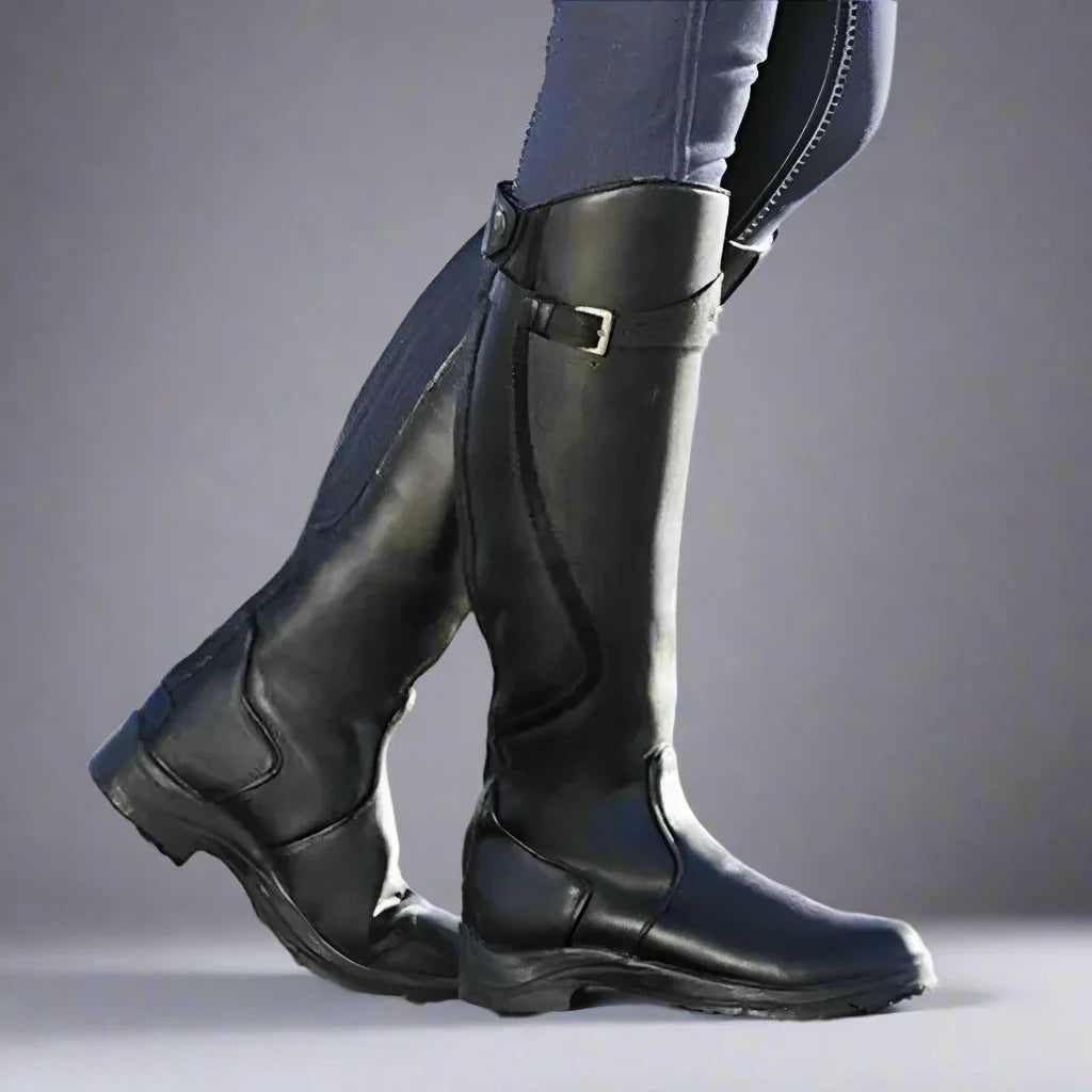 Women's Riding Boots Ergonomic Faux Leather Sporty-Classic