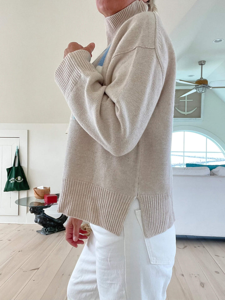 Damen Rollkragenpullover Strick - SKI Vintage Stil
