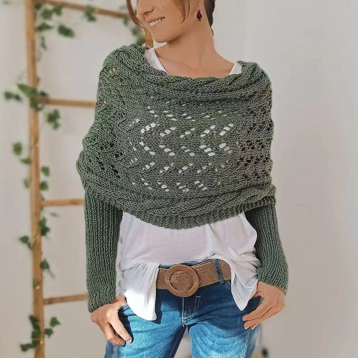 Damen Schal Gewebt Eleganter Überwurf aus Hochwertigem Material