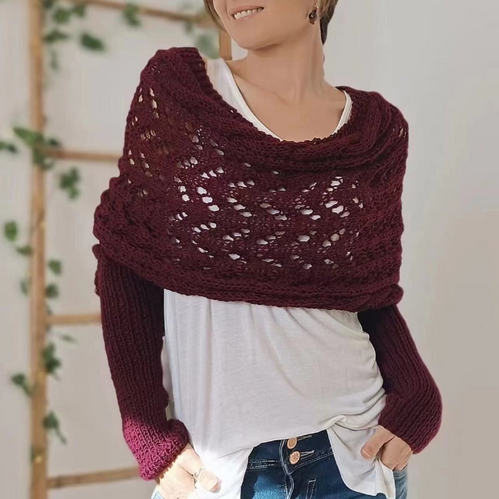 Damen Schal Gewebt Eleganter Überwurf aus Hochwertigem Material
