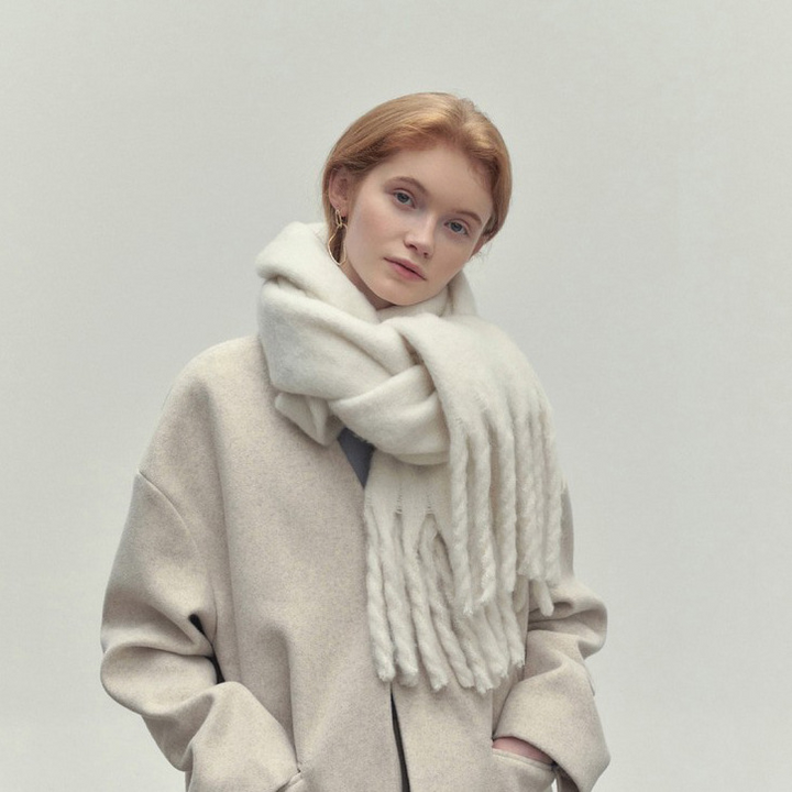 Damen Schal Wolle Elegant für Stilbewusste