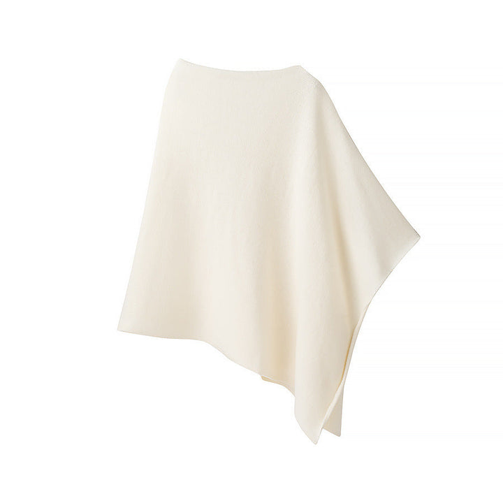 Damen Schalponcho Wolle Elastisch