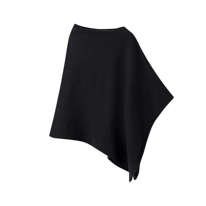 Damen Schalponcho Wolle Elastisch