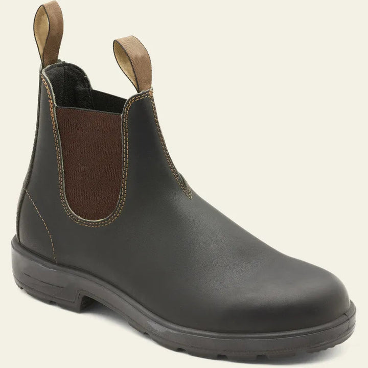 Damen Schwarze Chelsea-Stiefel aus Strapazierfähigem Material im Klassischen Slip-On-Stil 2