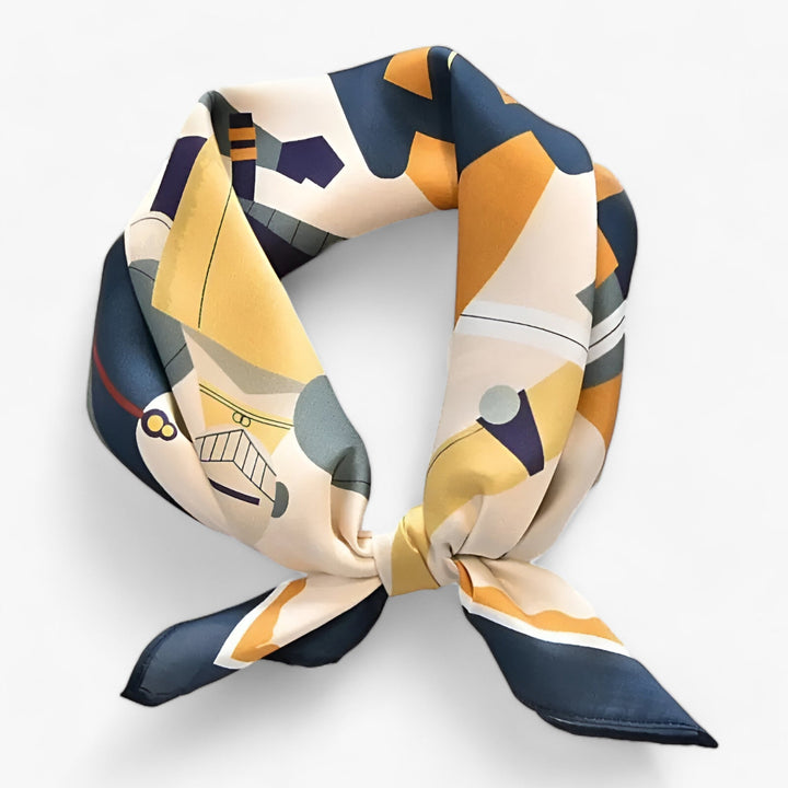 Damen Seiden Look Schal Elegantes Design Vielseitig