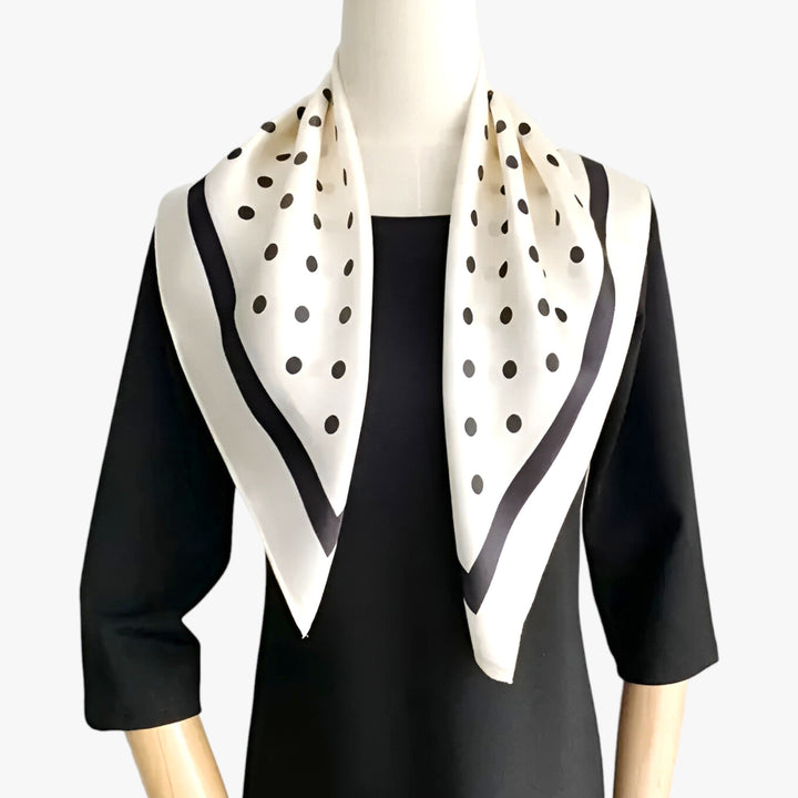 Damen Seiden Look Schal Elegantes Design Vielseitig