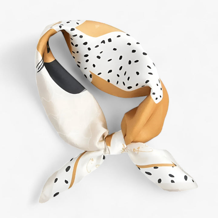 Damen Seiden Look Schal Elegantes Design Vielseitig