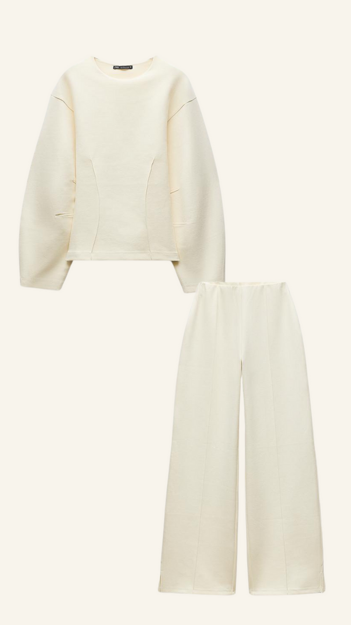 Damen Set Elegantes Minimalistisches Design Atmungsaktives Material
