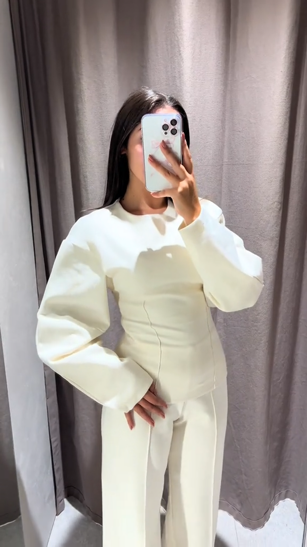 Damen Set Elegantes Minimalistisches Design Atmungsaktives Material