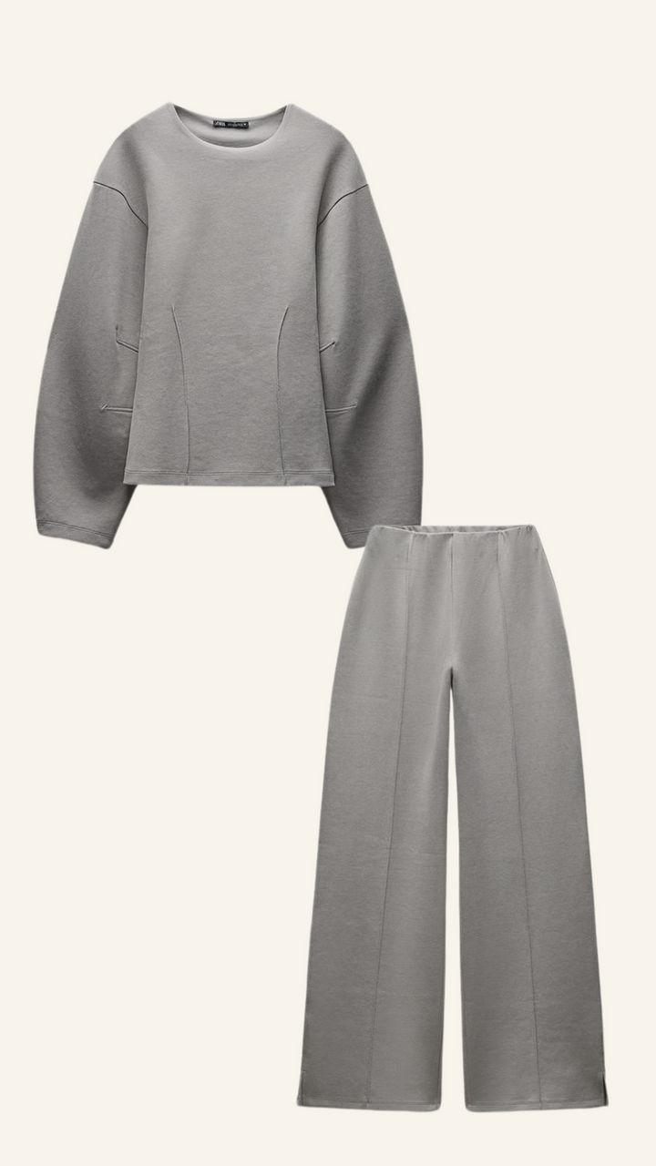 Damen Set Elegantes Minimalistisches Design Atmungsaktives Material