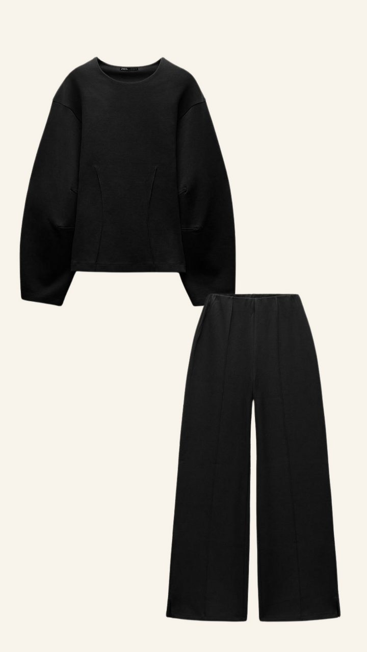 Damen Set Elegantes Minimalistisches Design Atmungsaktives Material