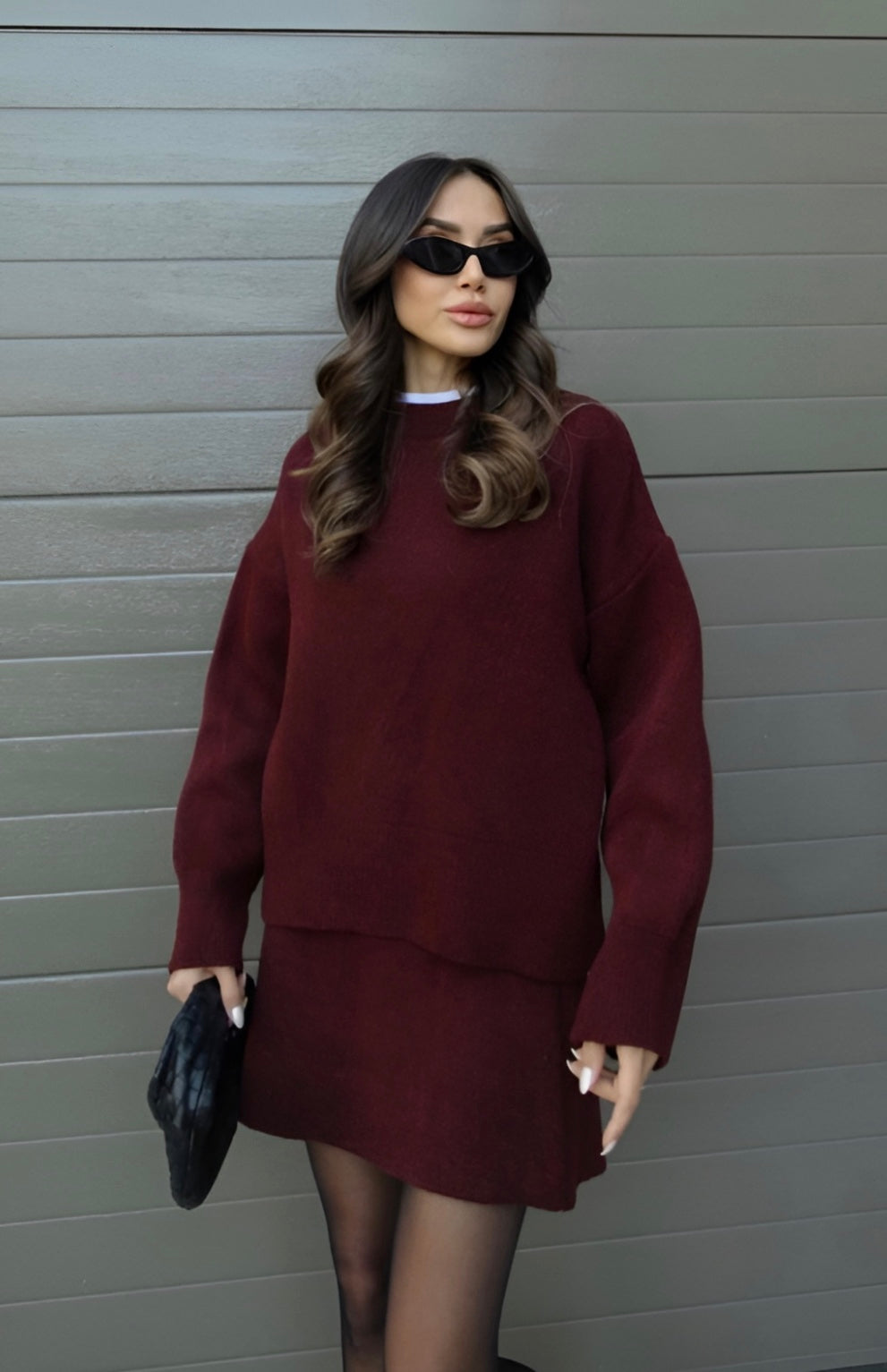 Women's set made of soft fabric in trendy style