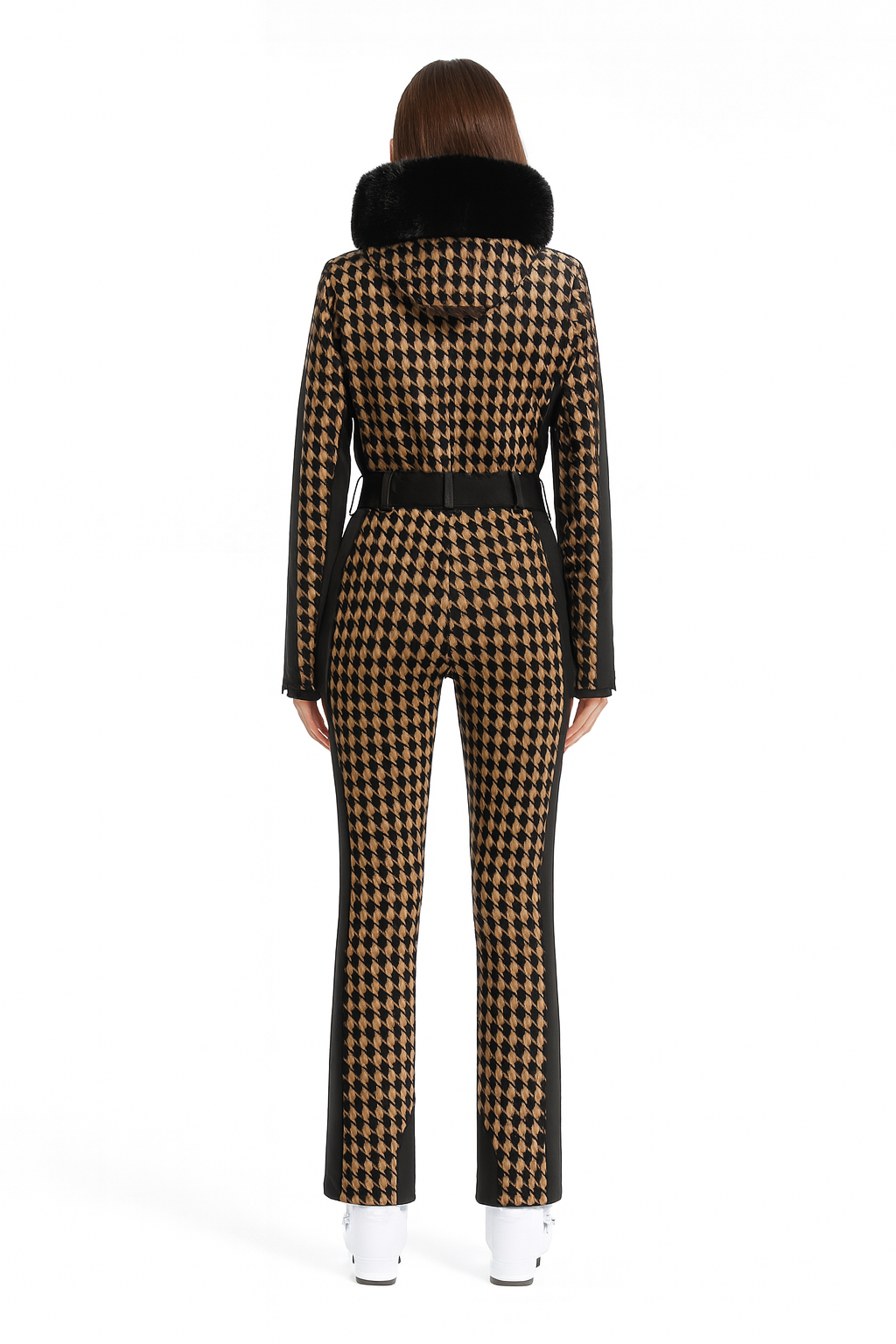 Damen Skianzug Thermo Atmungsaktiv Mit Elegantem Pelzkragen 6