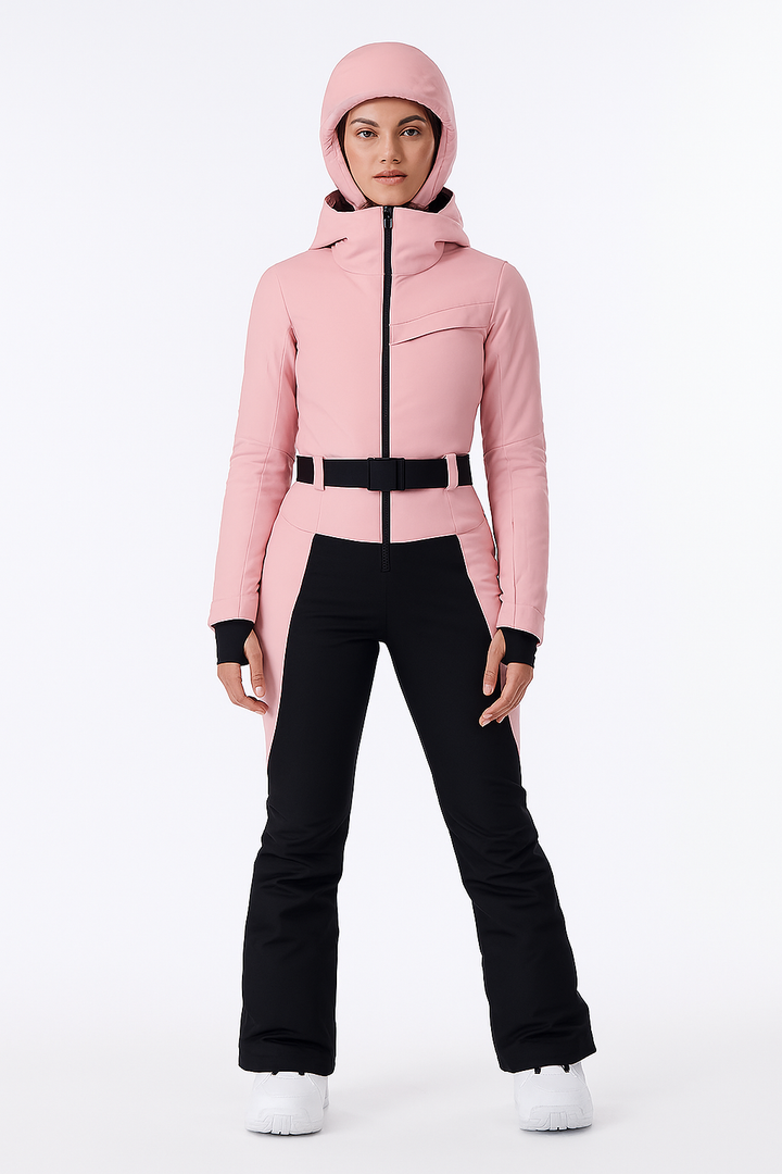 Damen Skianzug Wasserdicht Atmungsaktiv Elegant Winterjacke und Hose 2