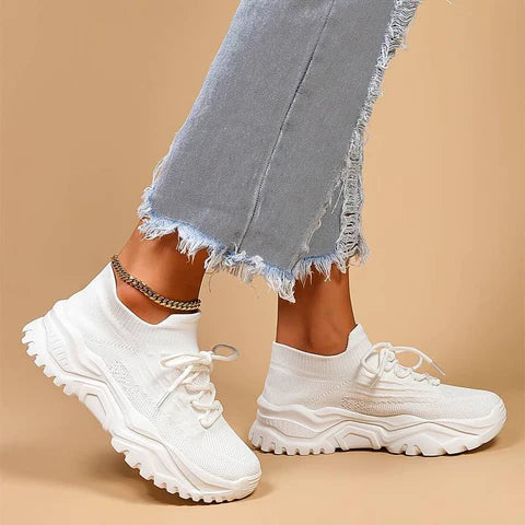 Damen Sneakers Atmungsaktiv Komfortabel Modern