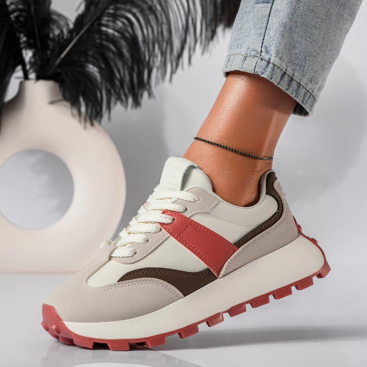 Damen Sneakers Atmungsaktive Materialien mit Unterstützung