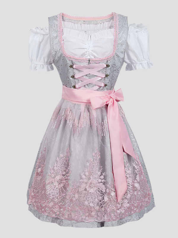 Women's lace dress elegant fit festive dresses