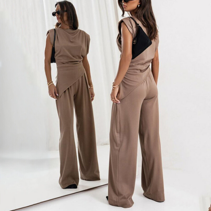 Damen Sport Set Baumwolle Lässig Twin Set