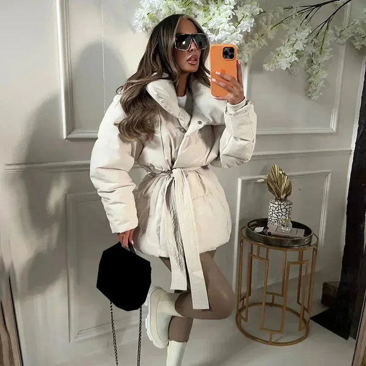 Damen Steppjacke Elegant Wärme Komfort