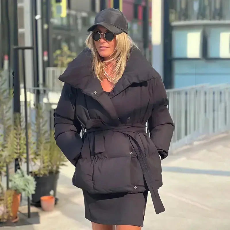 Damen Steppjacke Elegant Wärme Komfort