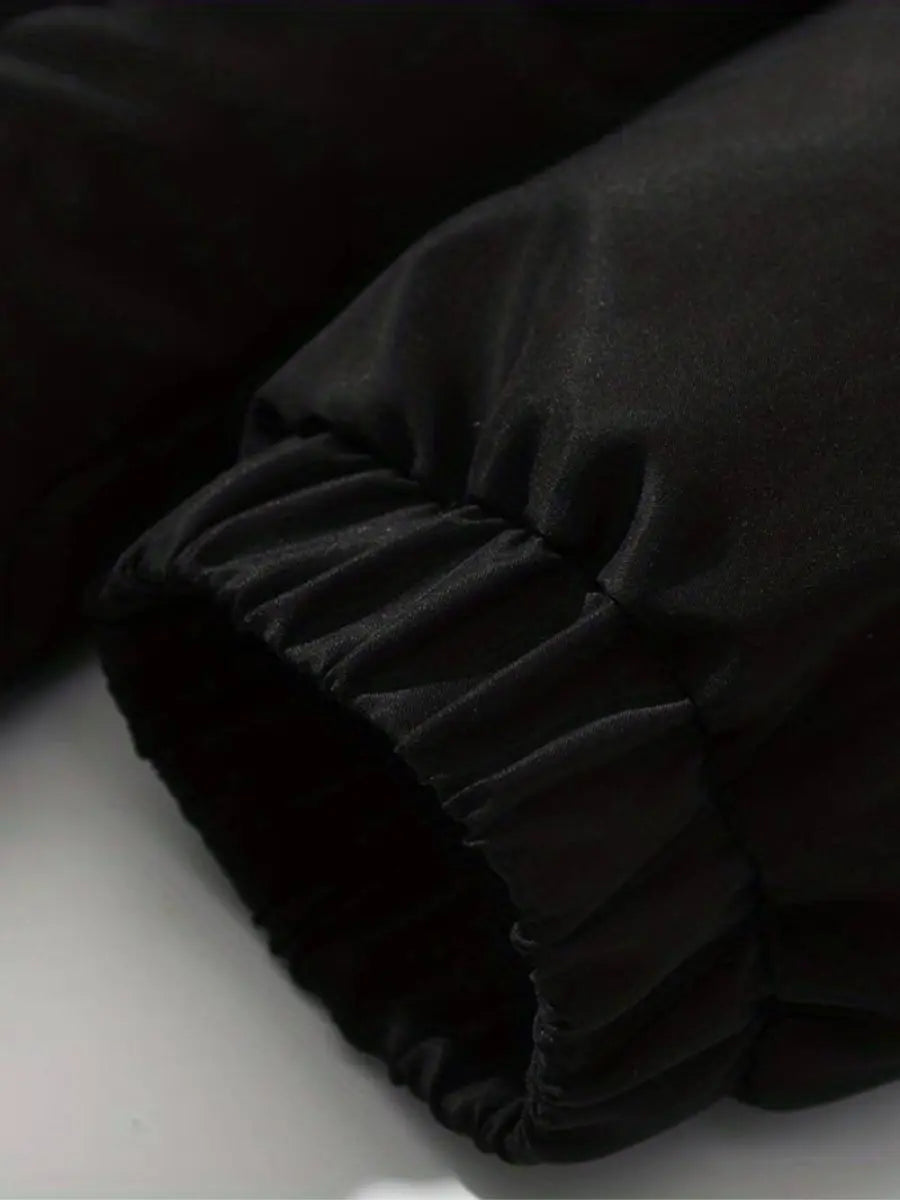 Damen Steppjacke mit Fleece Futter und Verstellbarer Kapuze