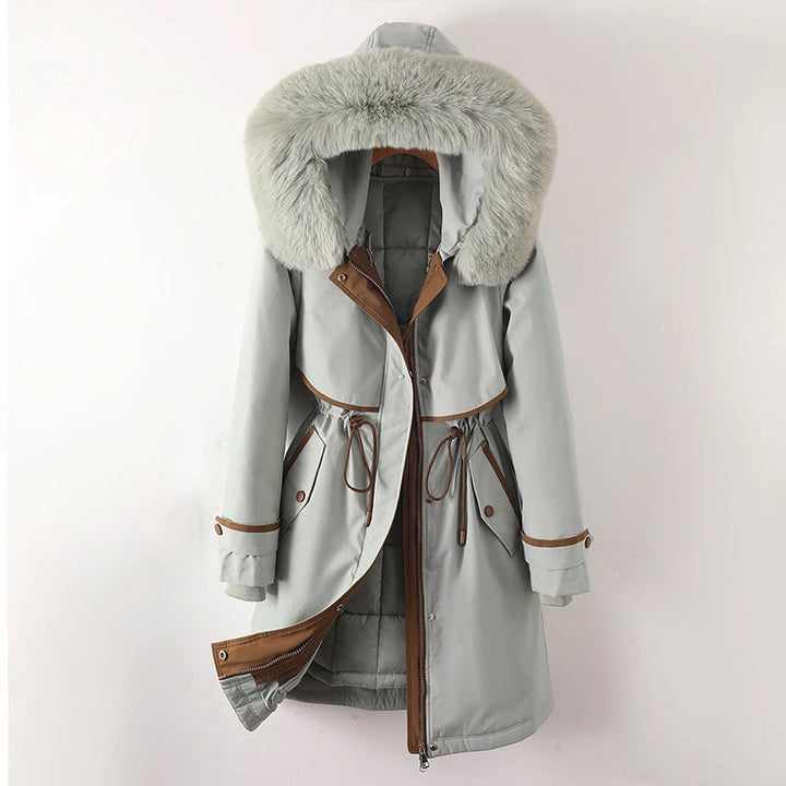 Women's quilted jacket with hood High-quality quilted fabric Casual