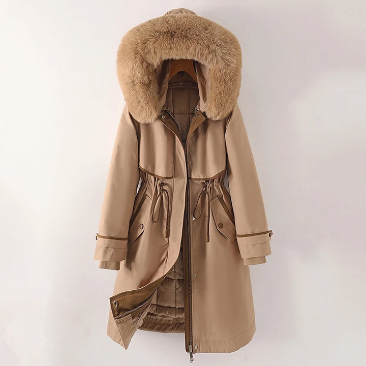 Women's quilted jacket with hood High-quality quilted fabric Casual