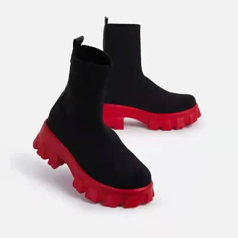 Damen-Stiefeletten  Robuste Profilsohle Modernes Design
