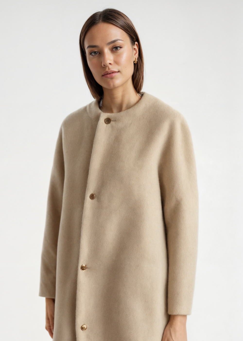 Damen Strickjacke Hochwertiger Strick Offenes Design