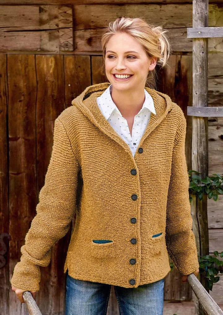 Damen Strickjacke Warm Elegant Wetterfest Modern