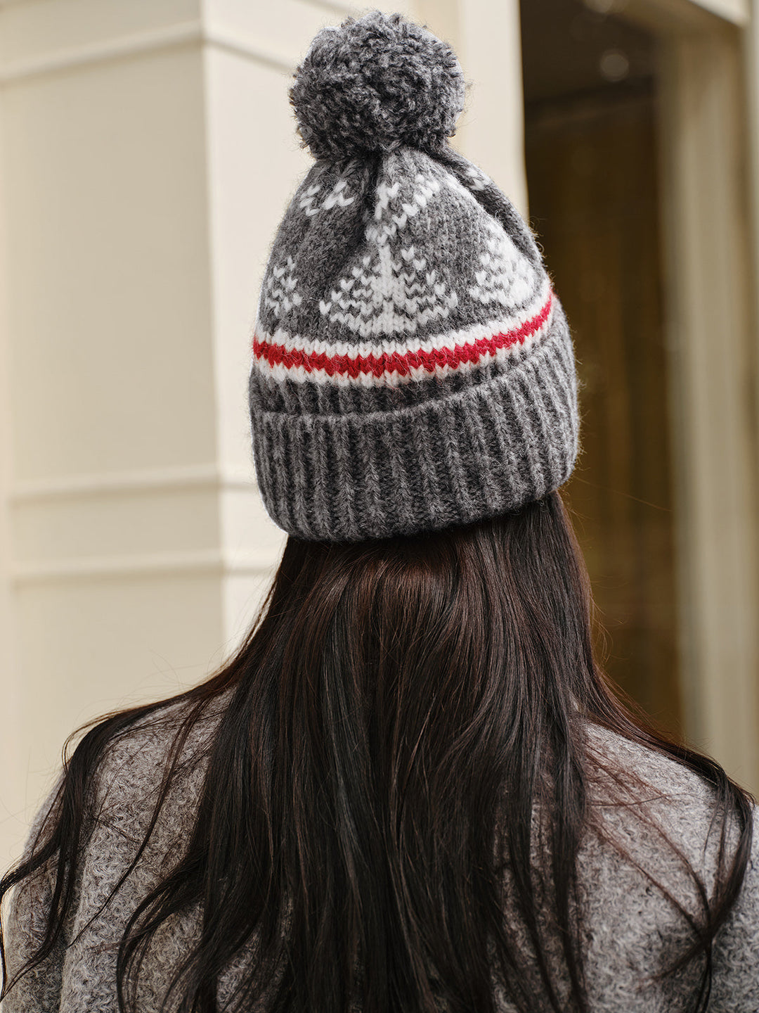 Damen Strickmütze Warm aus Wolle – Modische Wintermütze für Alltag und Freizeit